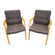 Pair of armchairs scandinavian lounge chairs 60s fröscher kg