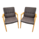 Pair of armchairs scandinavian lounge chairs 60s fröscher kg