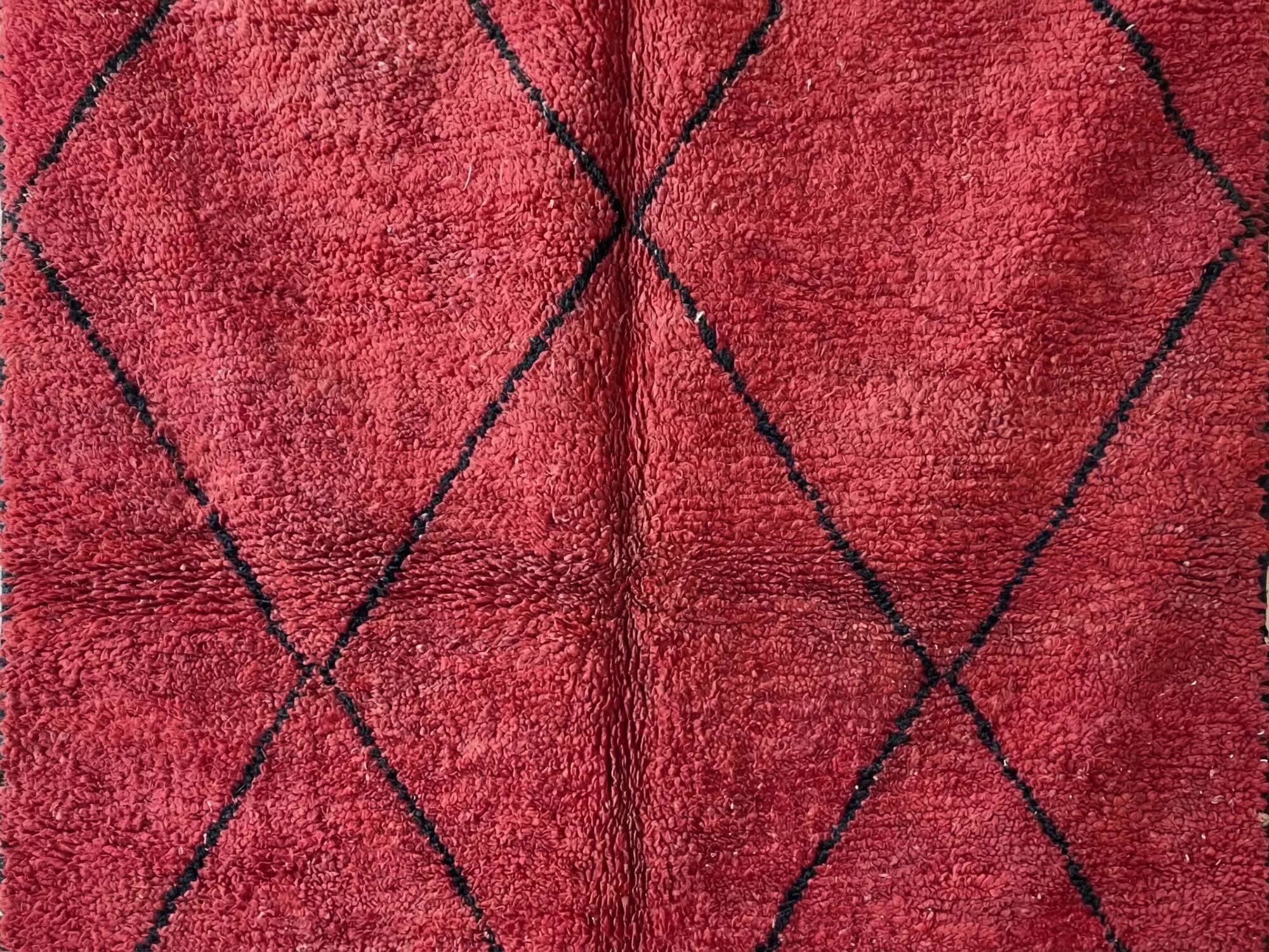 Traditional handmade carpet 250cm x 150cm Moroccan