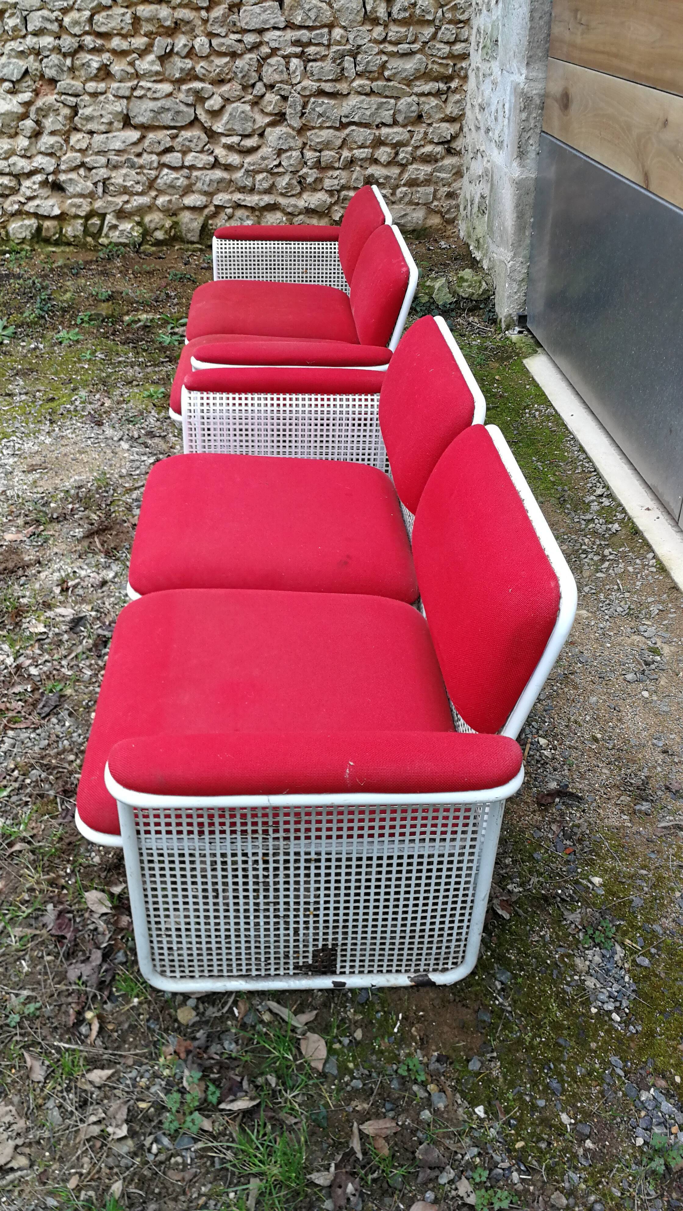 Pair of metal sofas Talin design