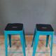 Paire de tabourets de bar industriel