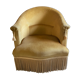 Toad armchair in vintage curry velvet