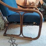 Vintage bamboo armchair