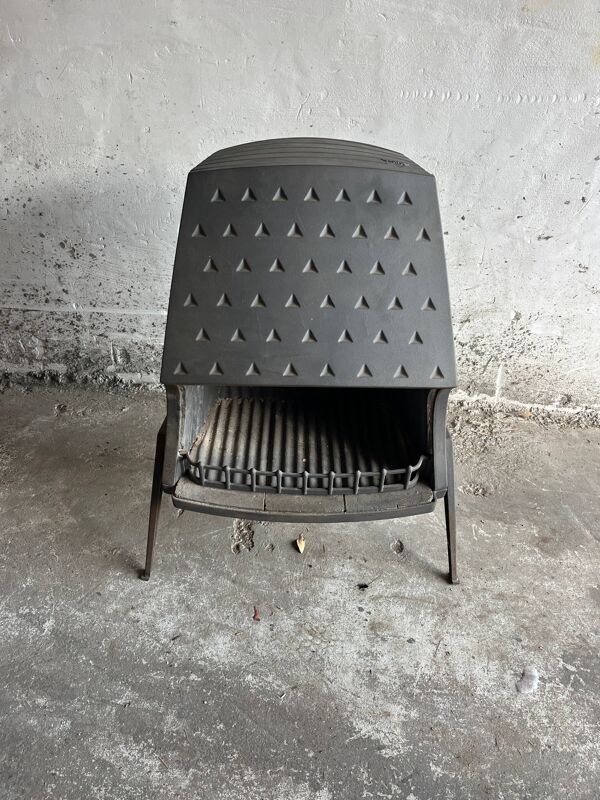 Poêle cheminée ouvert vintage Morsø