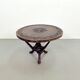 Vintage African Handmade Wooden Folding Table, 1960s