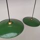 Lot de 4 lampes en tôle émaillée