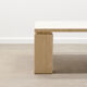 Table basse italienne en travertin des années 70.