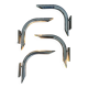 Vintage Chrome Wall Lights – 4 available