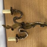Bronze wall lamp