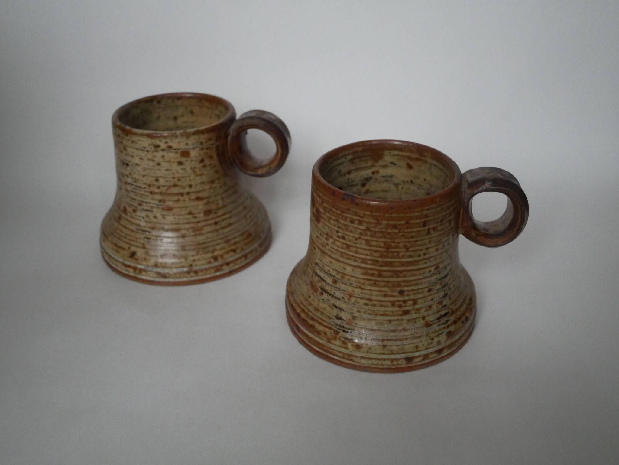 Pyrite stoneware mugs Jean-Pierre Prudhomme artisanal ceramics brutalist countryside decoration