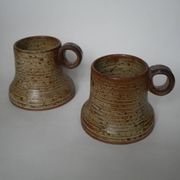 Pyrite stoneware mugs Jean-Pierre Prudhomme artisanal ceramics brutalist countryside decoration