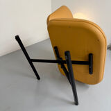 Fauteuil cuir design Jean Nouvel Pour Poltrona Frau fin 90 vintage