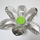 Flower candle holder table centre glass Pierre d'Avesn