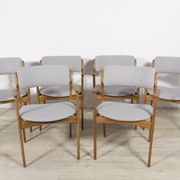 Oak Model 49 Dining Chairs by Erik Buch for Odense Maskinsnedkeri / O.D. Møbler, 1960s, Set of 6