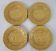 4 Bordallo majolica dinner plates