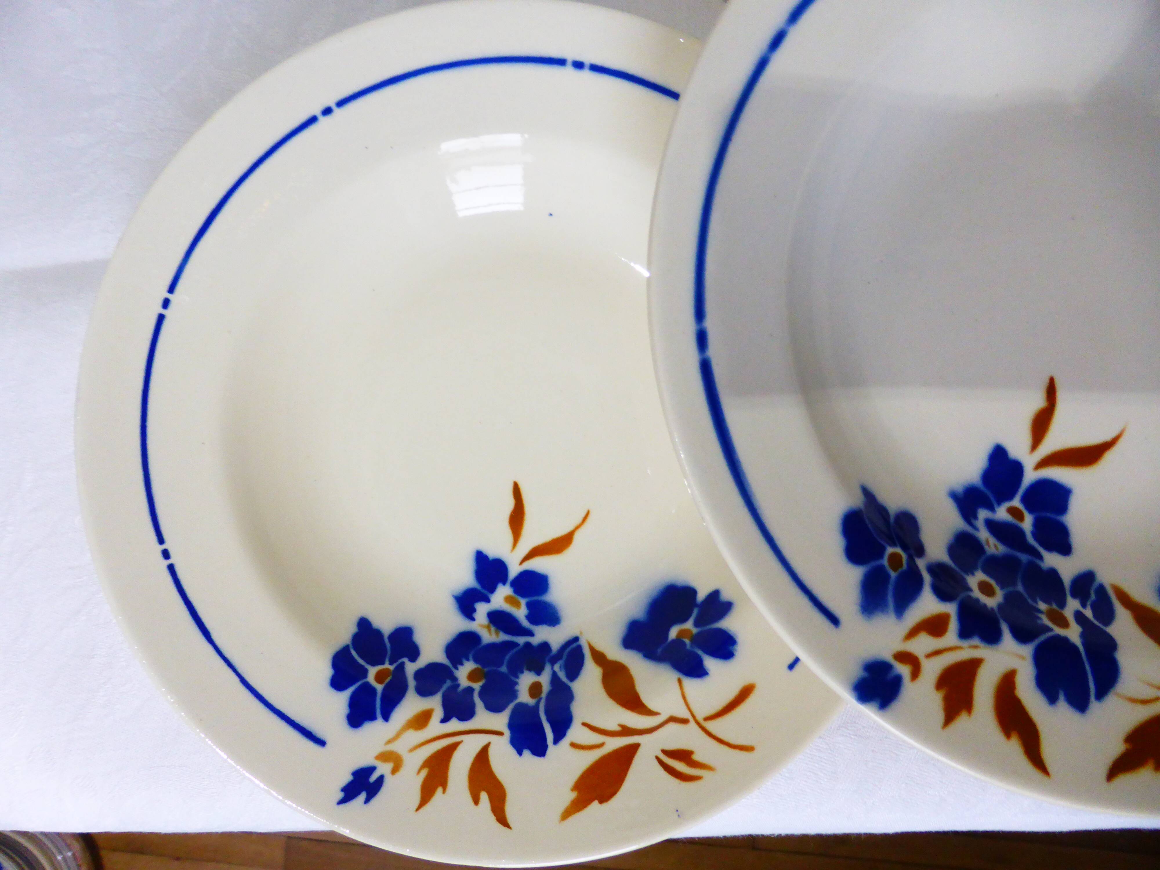 4 assiettes creuses vintage Badonviller 211249