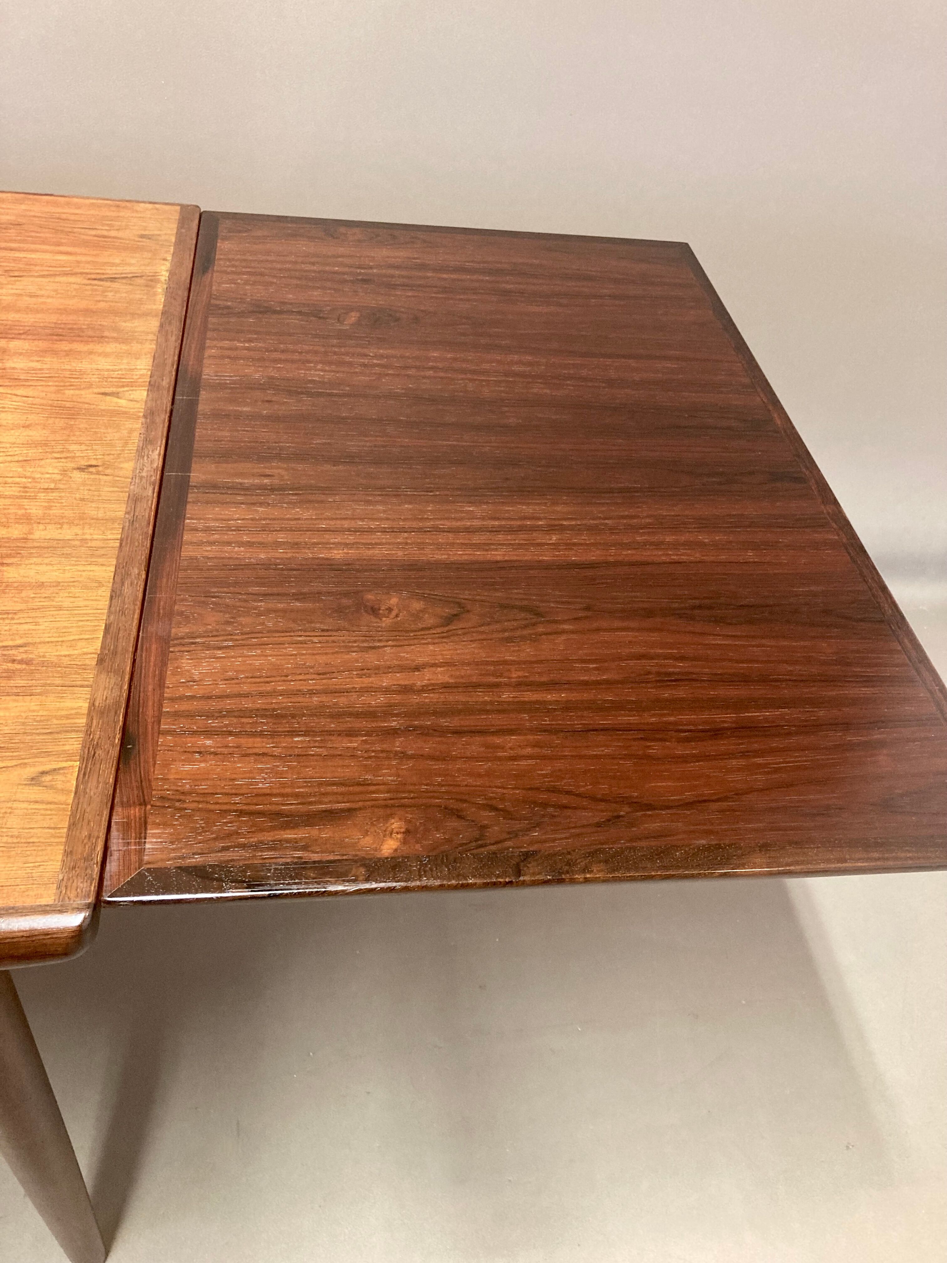 High table with rosewood extensions 1950