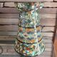 Cornet vase mosaic gerbino vallauris decor sideboard dried flowers