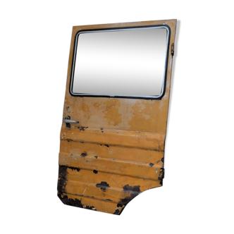 Yellow industrial mirror