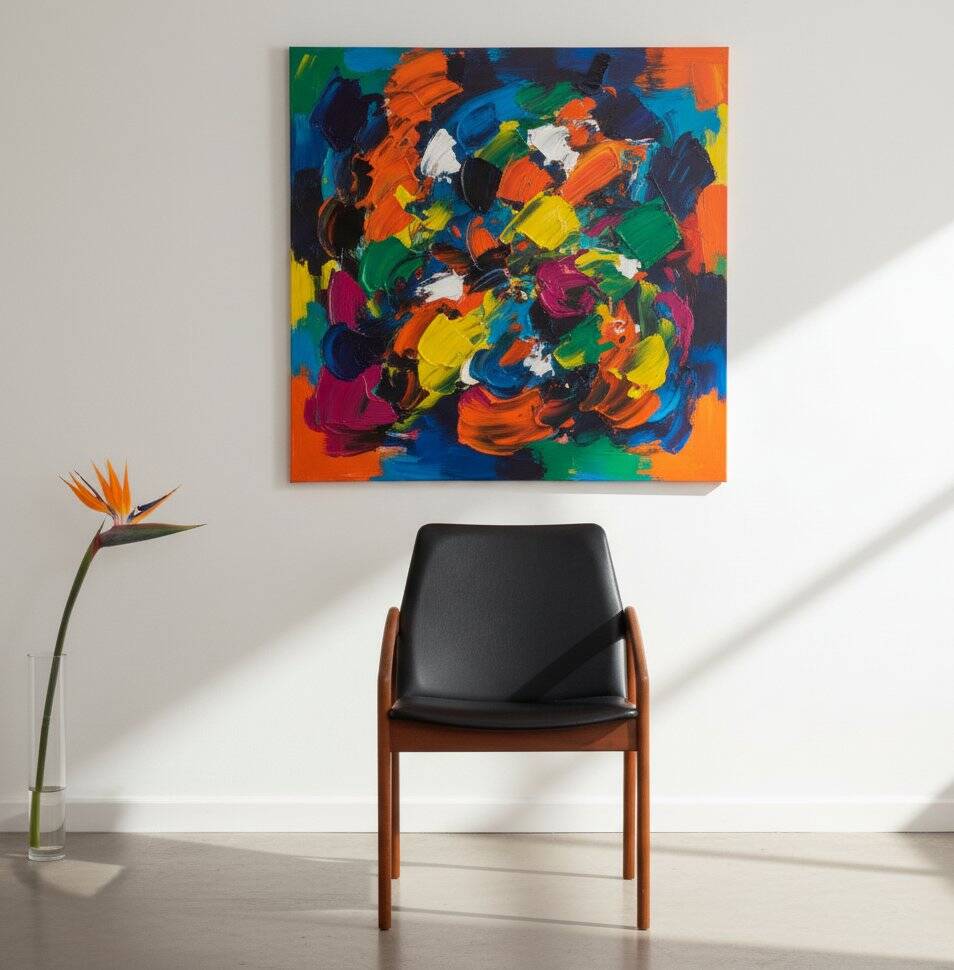 Armchair Model 23 in Teak and Black Leather by Henning Kjærnulf, Denmark, 1960s