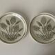 Duo of thistle plates