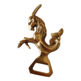 Animal bottle opener in gilded bronze