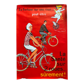 Affiche originale "La santé sur 2 roues" vélo bicyclette 40x60cm 60's
