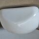 Old ceiling lamp or wall lamp vintage square with white opaline globe 60s