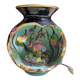 Vintage Vallauris aquarium fish table lamp