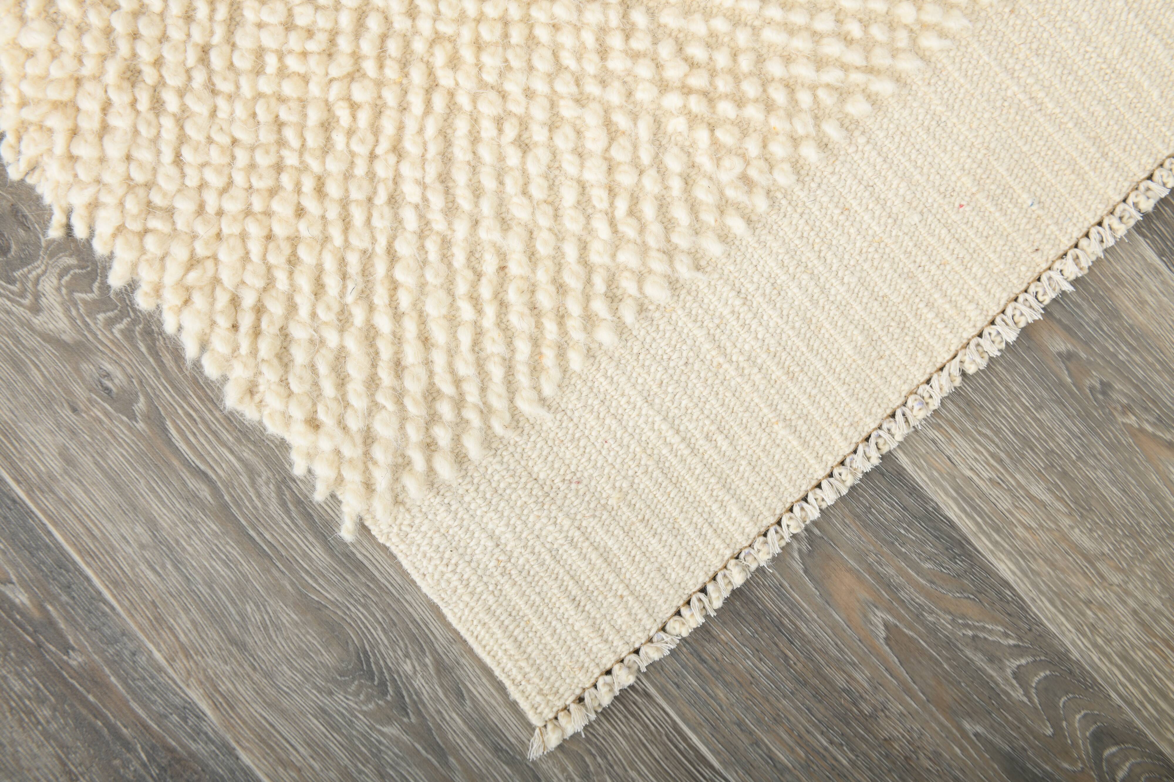 Super Soft Beige & Cream Modern Kilim Rug, 188x298Cm