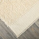 Super Soft Beige & Cream Modern Kilim Rug, 188x298Cm