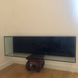 Set of two glass shelves
