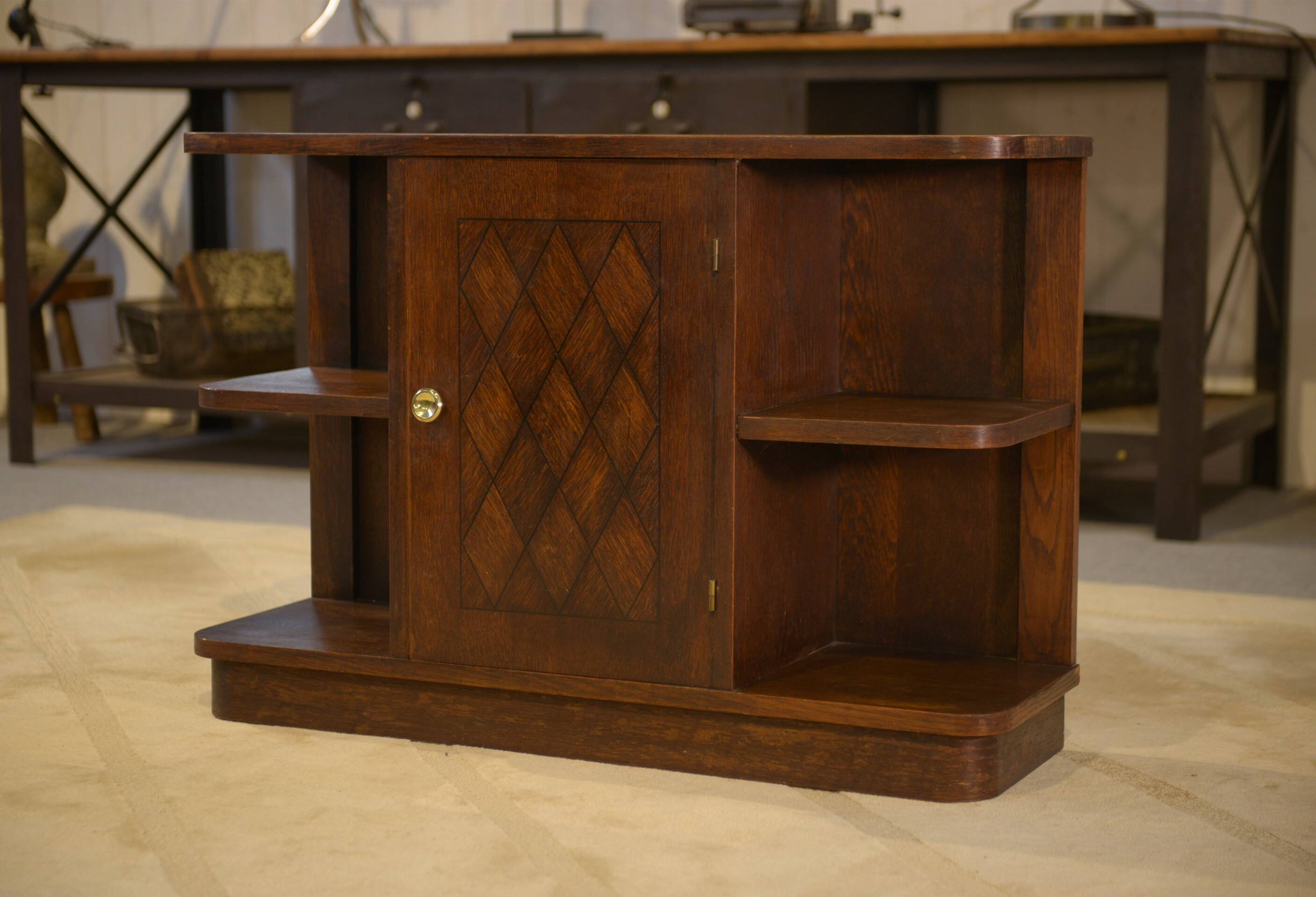 1960s oak side table
