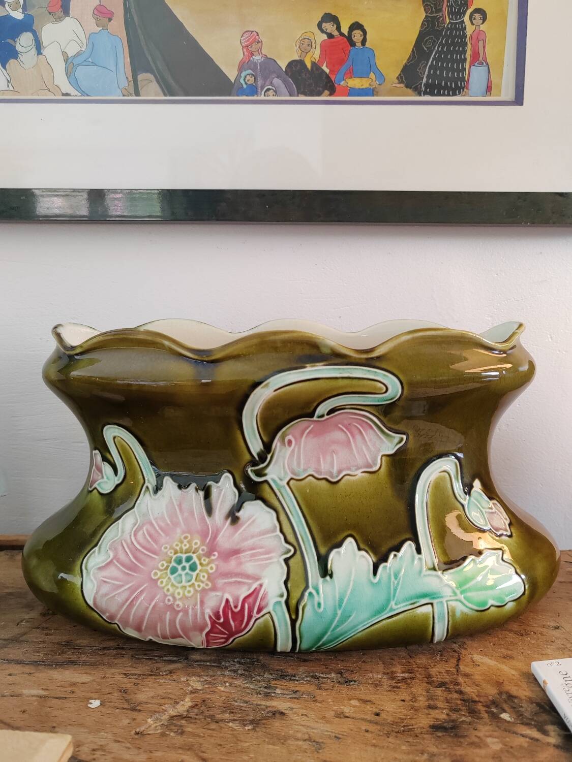 Flowerpot with flower decoration