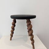 Wooden tripod stool