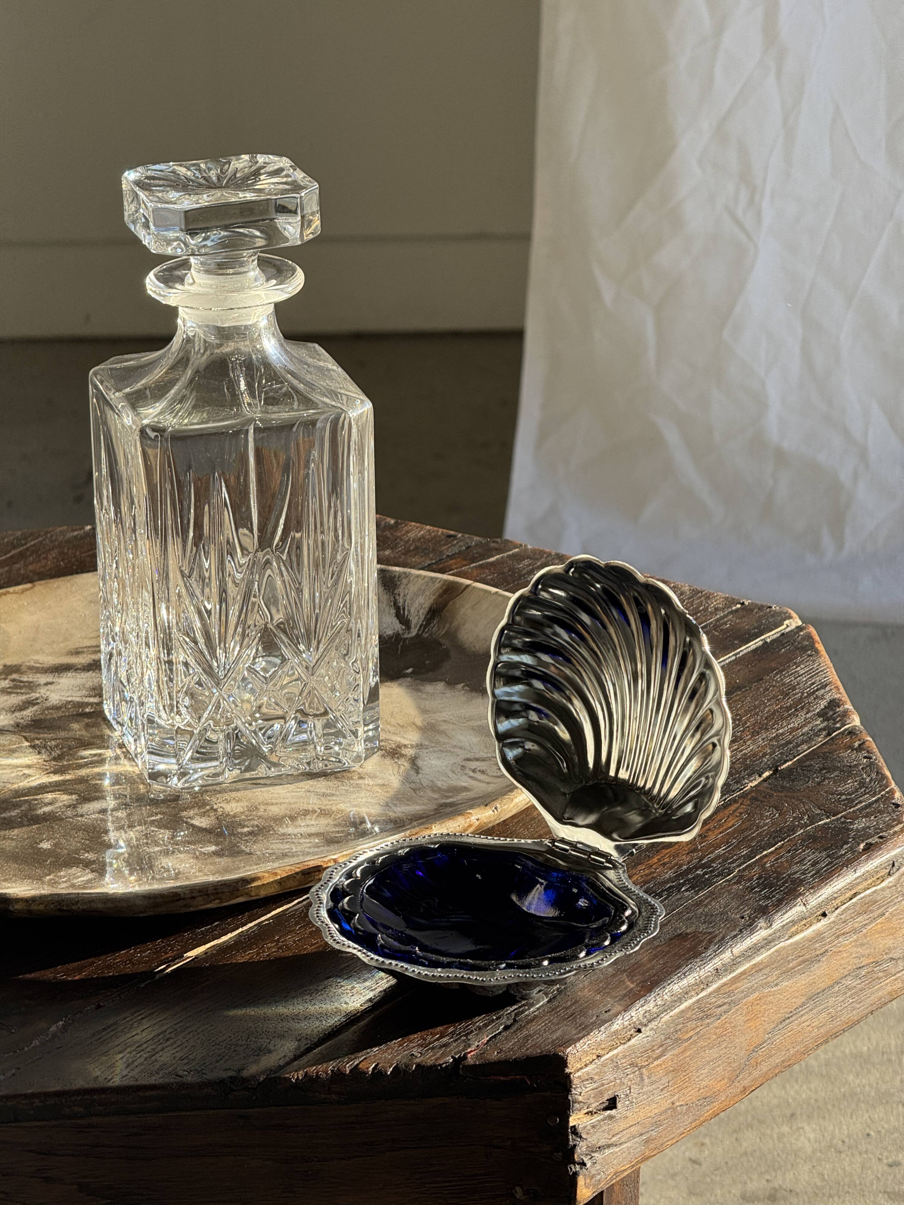 Carafe à whisky motifs pointes de diamant en cristal H23