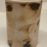 Four enameled ceramic cups Galerie Palissy in Vallauris