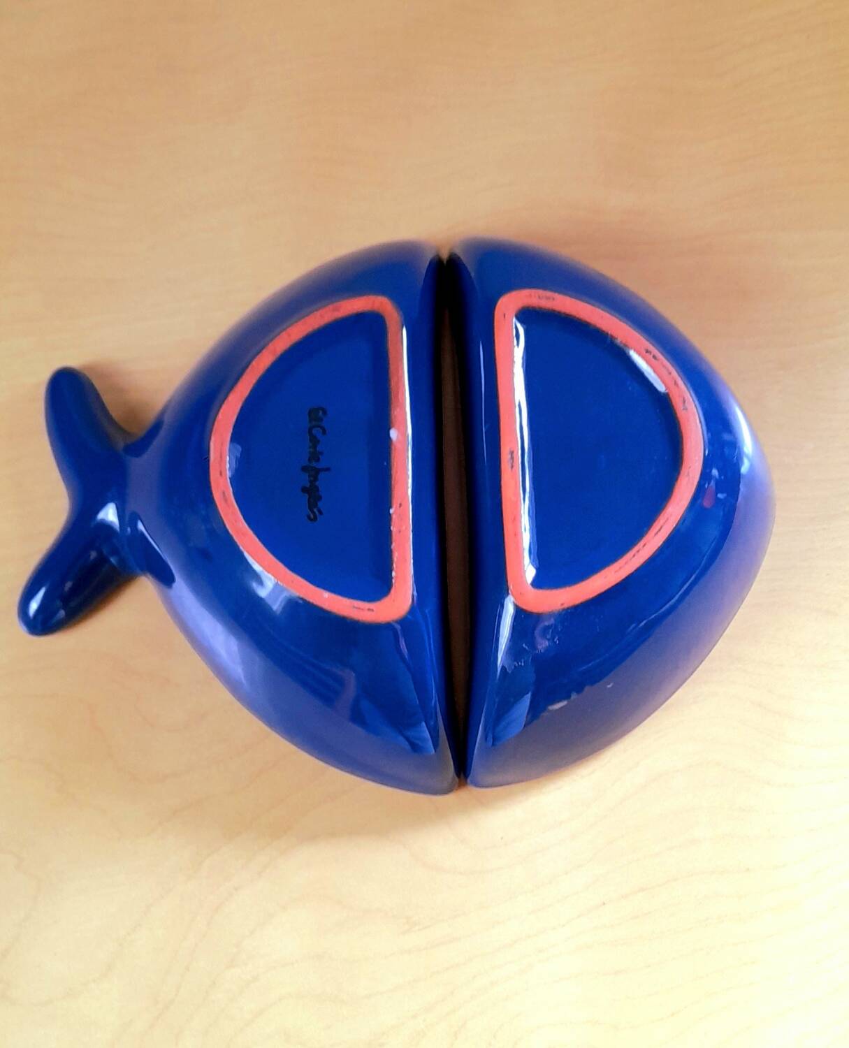 Majolica fish aperitif bowl