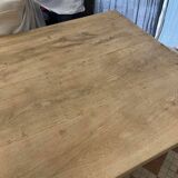 Table de monastère en chêne brut