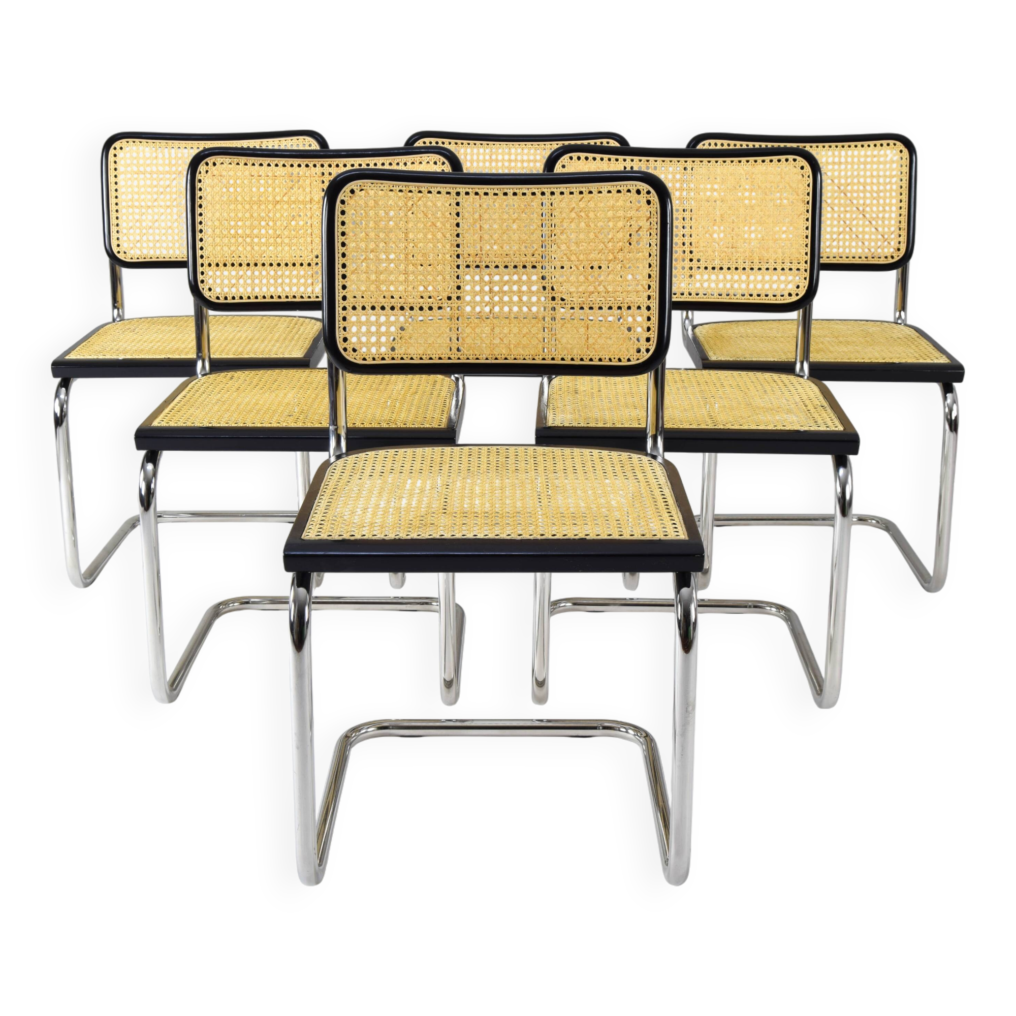 Page 1 of 10 Mid Century Modern B32 Cesca Cairs set of six