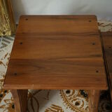 Pair of door artisanal plants in walnut