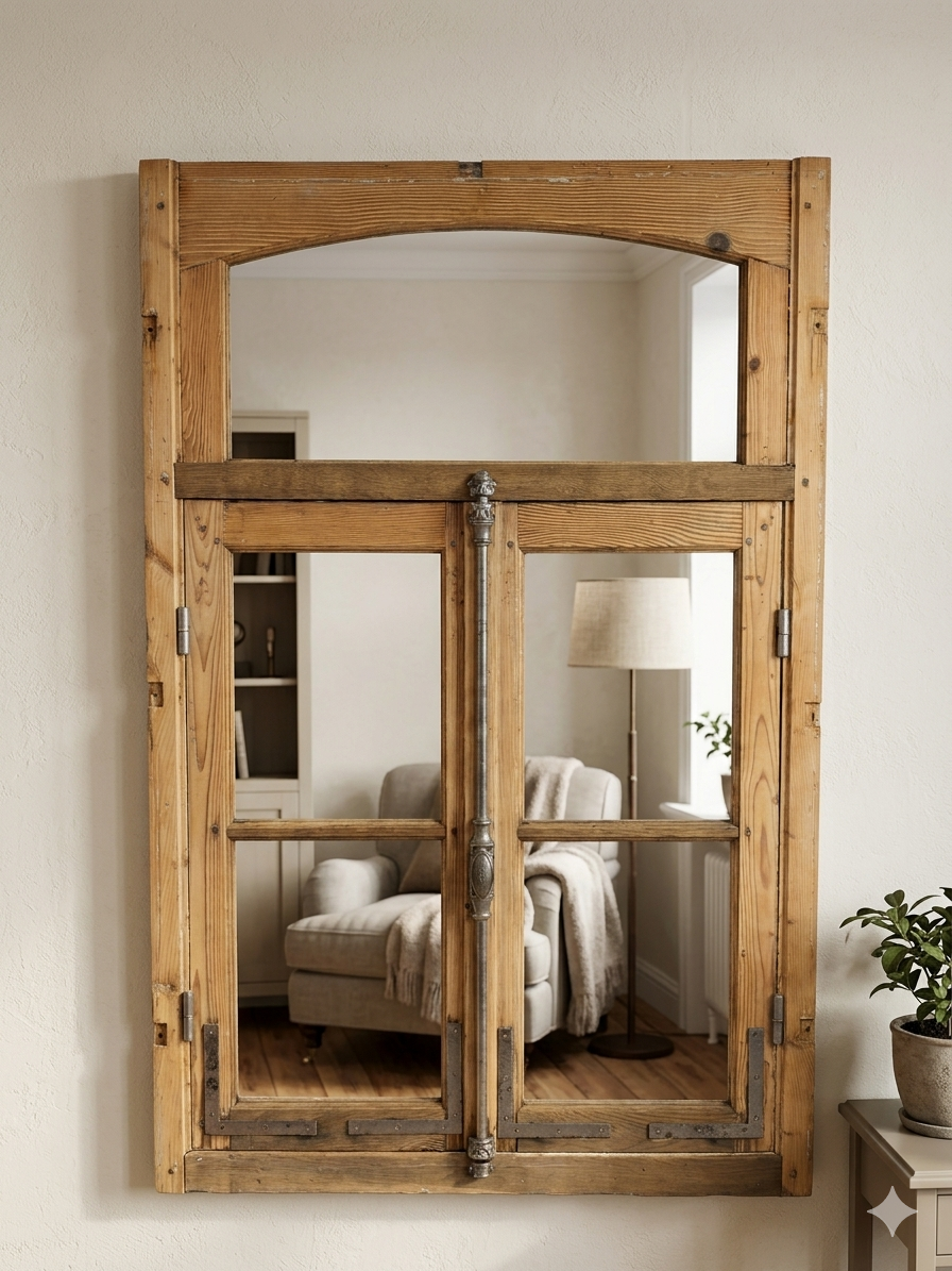 Old window with frame