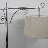 Floor lamp e-reader tripod wrought iron