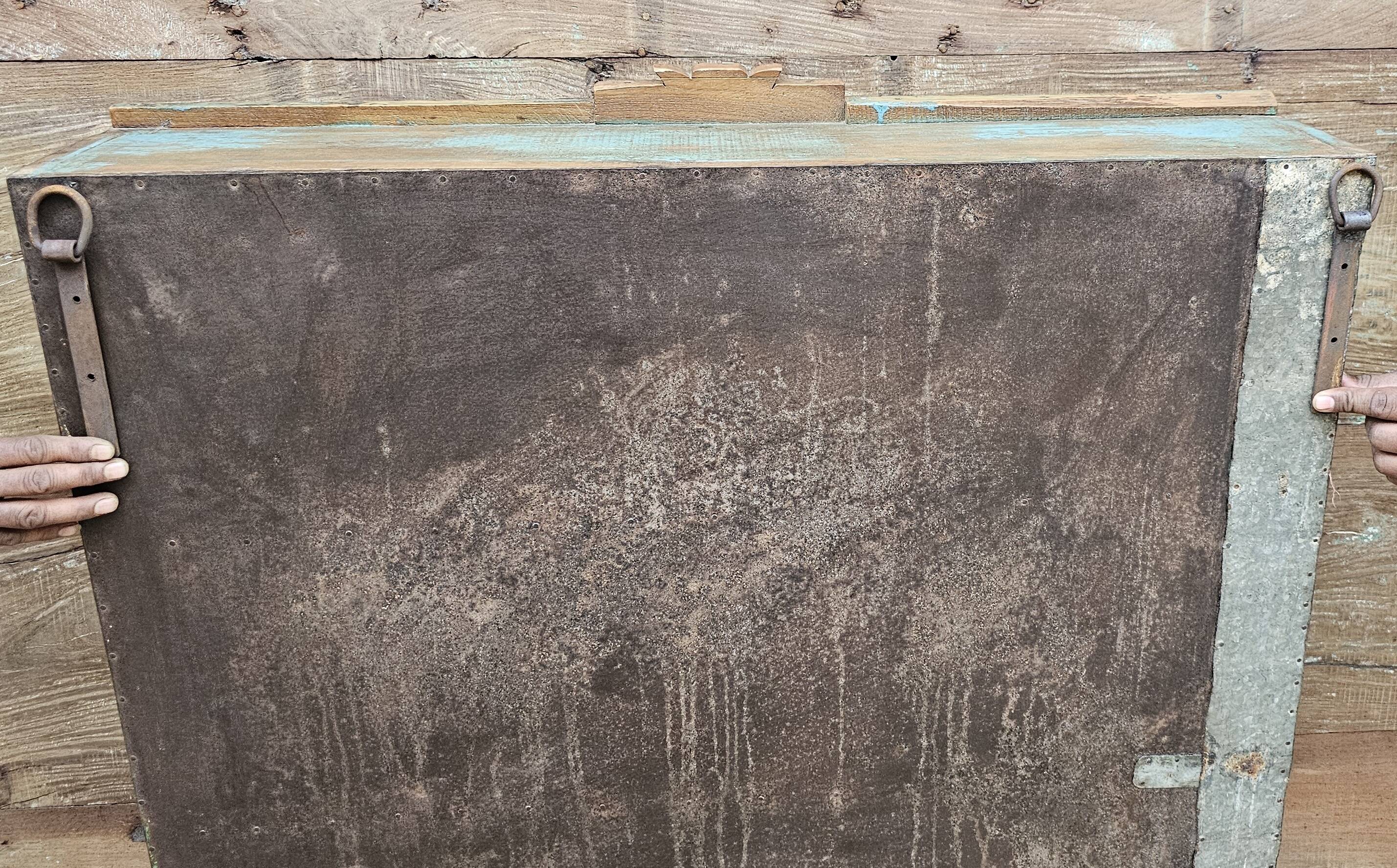 Old Art Deco display case in Burmese teak