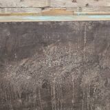 Old Art Deco display case in Burmese teak