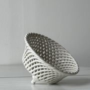 Bowl - braided salad bowl in French ceramic