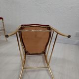 Paire de chaises Chiavarine, laiton
