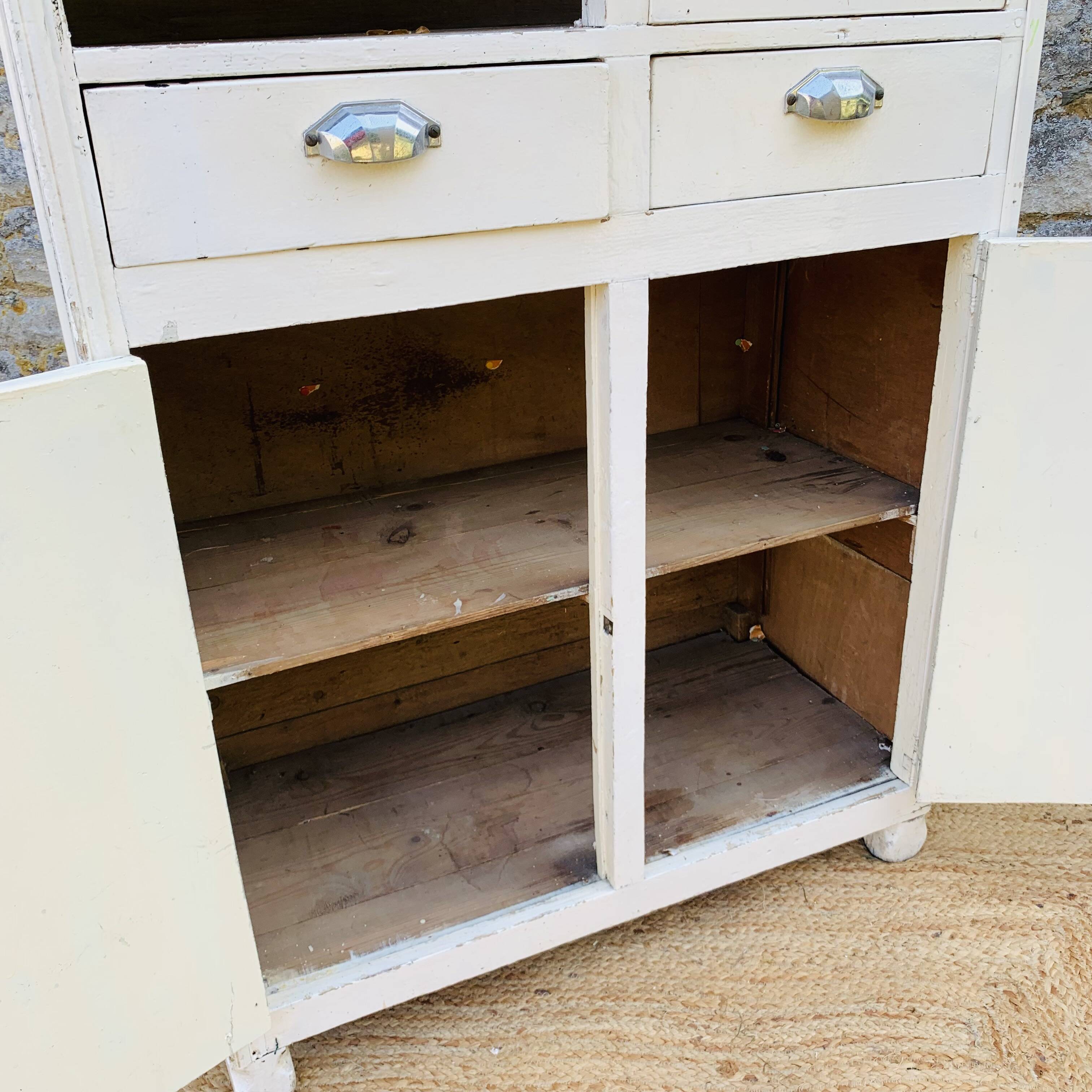 Vintage white sideboard