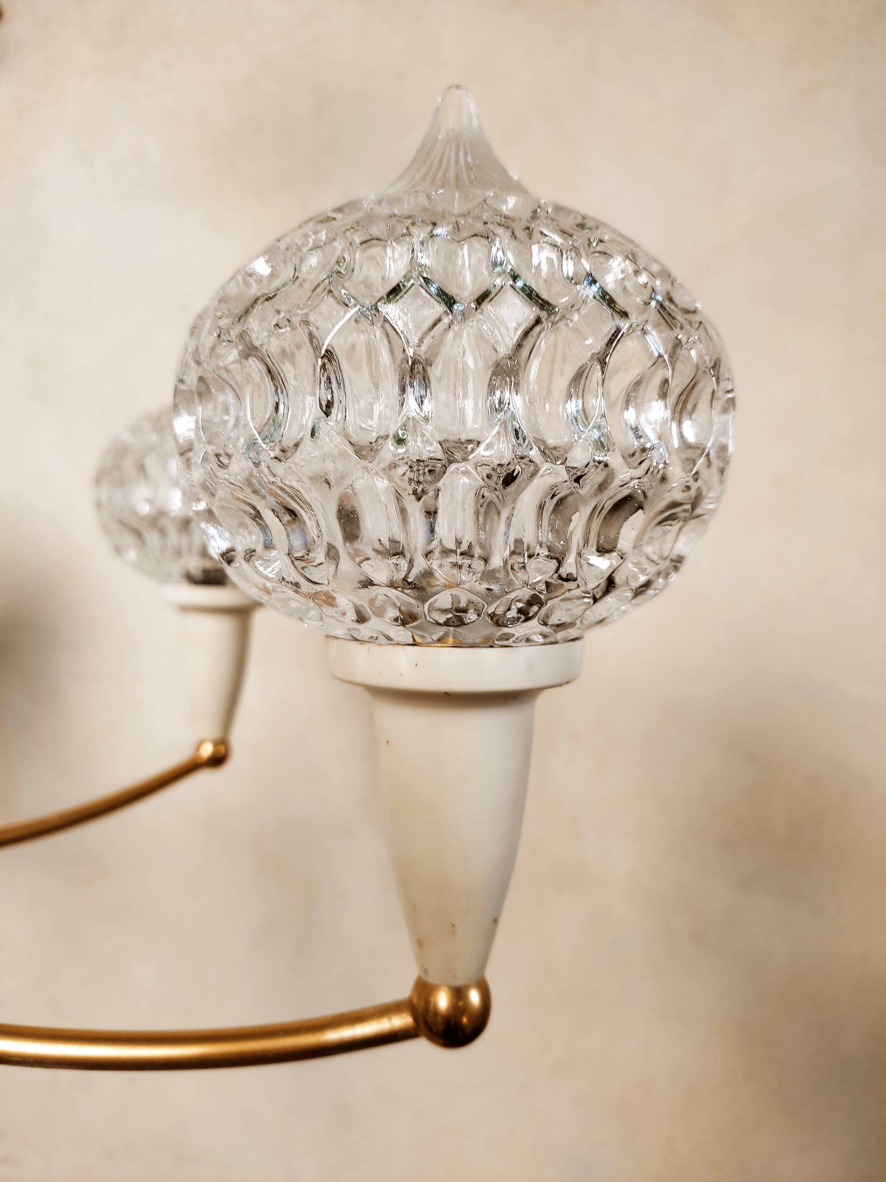 Star chandelier 50s Maison Arlus