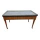 Table basse en merisier style Louis XVI dessus marbre